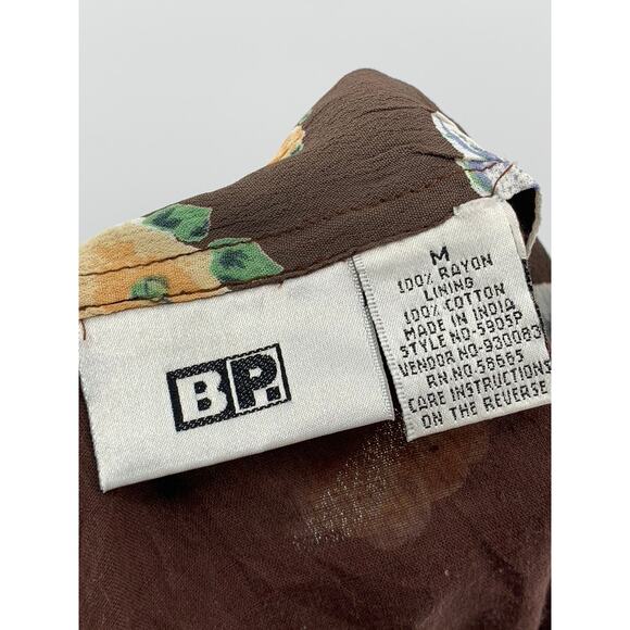 BP. Women's Brown Floral A-Line Mini Skirt SZ M - Picture 10 of 10